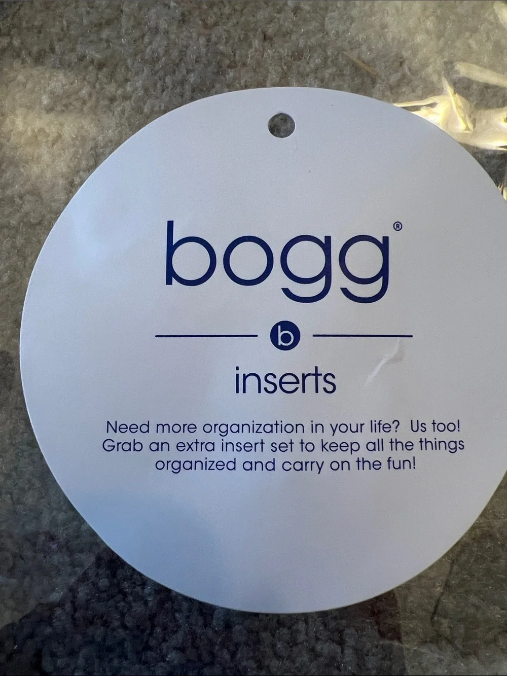 Bogg Clear PVC Insert Pouches with Light Blue Trim
